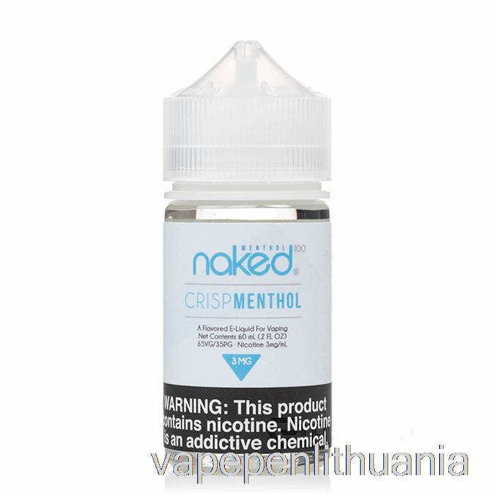 Traškus Mentolis - Plikas 100 Mentolis - 60ml 0mg Vape Skystis